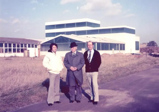 New production building in 1985 New production building