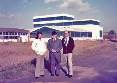 New production building in 1985 New production building