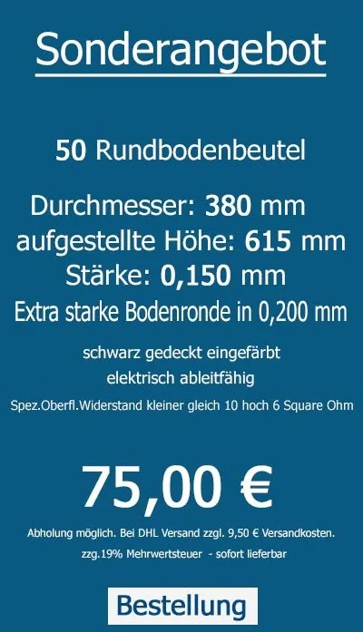 Sonderangebot Rundbodenbeutel